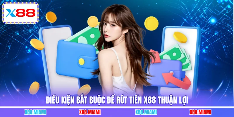 Điều kiện bắt buộc để rút tiền X88 thuận lợi